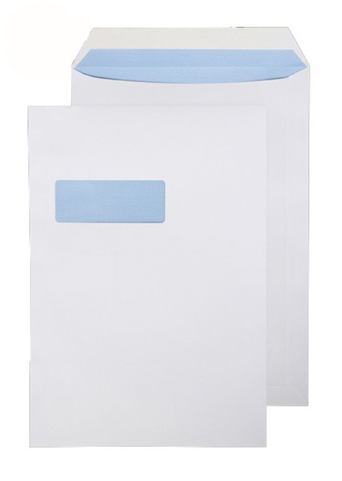 324 x 229mm C4 Snowdonia White Window Peel & Seal Pocket 4854