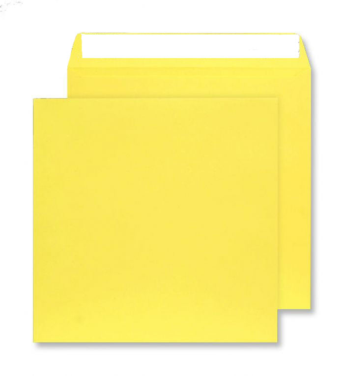 220 x 220mm Cascade Canary Yellow Peel & Seal Wallet 5503