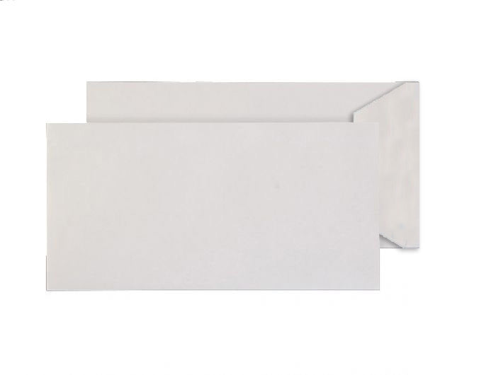 235 x 121mm Ex Mill White Wove Peel & Seal Pocket EM456