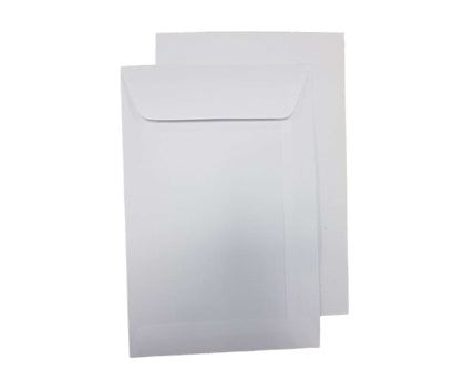 190 x 127mm Ex Mill White Gummed Flap Pocket EM502