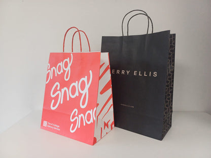 Brown 90gsm Gusset Twisted Paper Handle Retail Bag