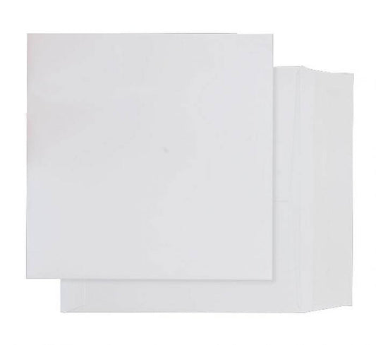 220 x 220mm  Whitney Brilliant White Peel & Seal Wallet 1245