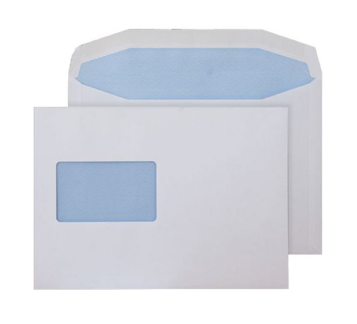 162 x 235mm  Pennine White CBC Window Gummed Wallet 3762
