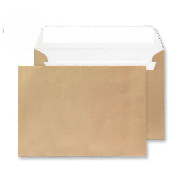 114 x 162mm C6 Cascade Gold Metallic Peel & Seal Wallet 5113