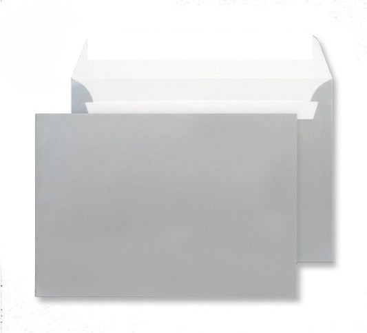 162 x 229mm C5 Cascade Silver Metallic Peel & Seal Wallet 5312