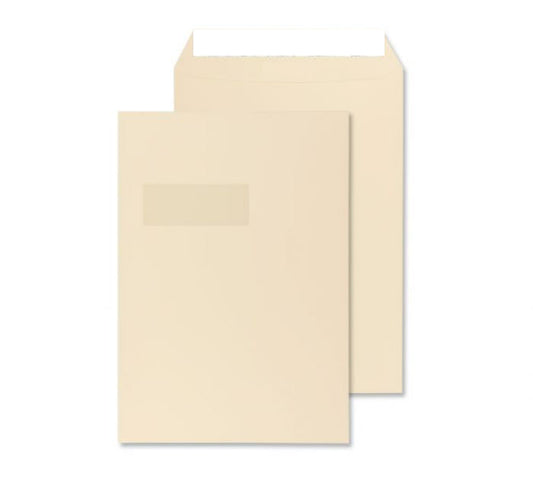324 x 229mm C4 Robson Cream Wove Peel & Seal Pocket C4232