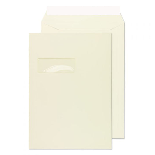 324 x 229mm C4 Victoria Oyster Window Wove Peel & Seal Pocket O4230